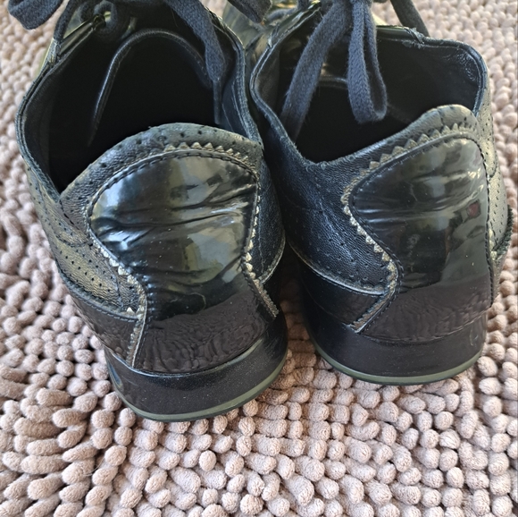 Cole Haan Nike  air  Leather  black Women Sneakers size 8.5  B - Picture 5 of 8